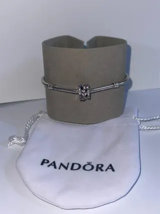 Charm Corazones Rosas Plata 925