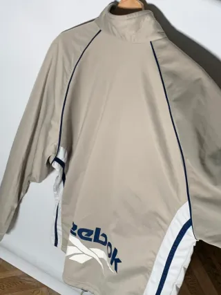 Sudadera Reebok vintage, chaqueta retro Y2K gris