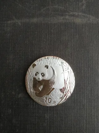 Moneda Plata China Panda 10 Yuan 1oz Ag.999