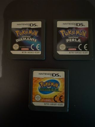 Lote 3 Juegos Pokémon Nintendo DS