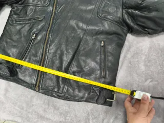 Chaqueta de cuero tipo moto para hombre, l o xl