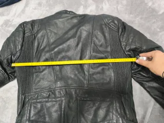 Chaqueta de cuero tipo moto para hombre, l o xl