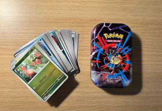 Lotto carte Pokémon Megaevoluzione + Mini Tin