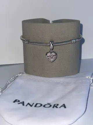 Charm Corazón I Love You Mom Plata 925