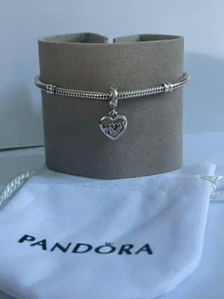 Charm Corazón I Love You Mom Plata 925