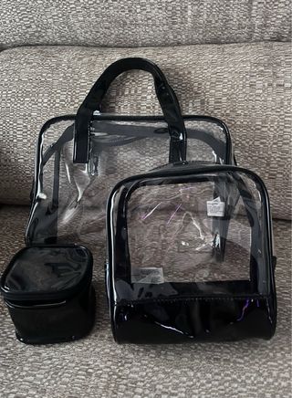 Set 3 Bolsas Maquillaje Transparentes Primark