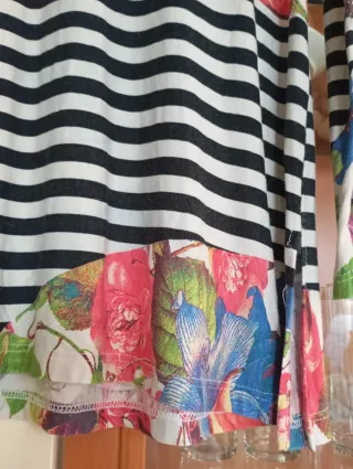 Camiseta Jazz Manga Larga Estampada Flores