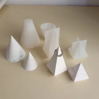 Lote moldes silicona yeso manualidades