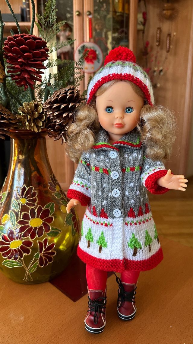 Conjunto Nancy Navidad Hecho a Mano ENCARGO)