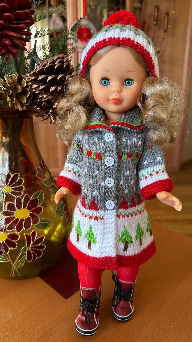 Conjunto Nancy Navidad Hecho a Mano ENCARGO)