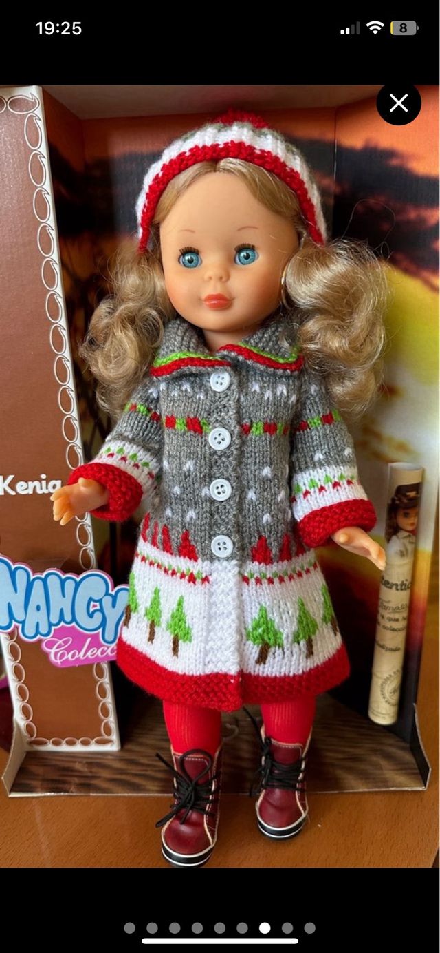 Conjunto Nancy Navidad Hecho a Mano ENCARGO)