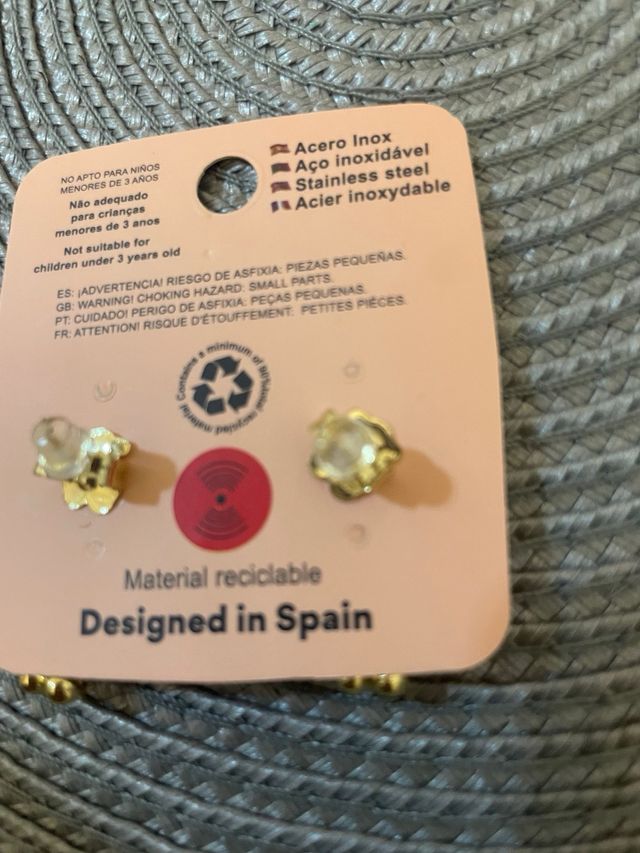 Pendientes Oso Dorados