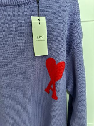 Jersey Ami Paris Morado Talla L Algodón