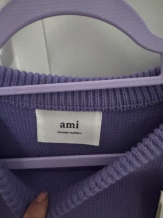 Jersey Ami Paris Morado Talla L Algodón