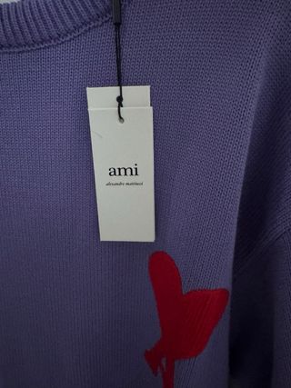 Jersey Ami Paris Morado Talla L Algodón