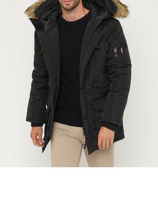 Geographical Norway. Parka negra. Talla L