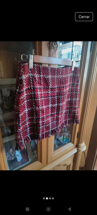 Falda Pull and Bear cuadros S