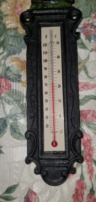 Termometro in ghisa con gufo