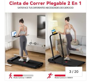 Cinta de Correr Plegable 2 En 1