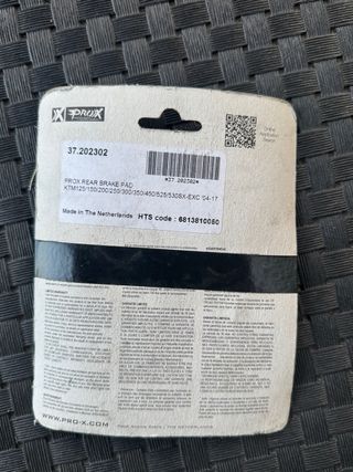 Pastilhas Travão PROX KTM 125-530 SX