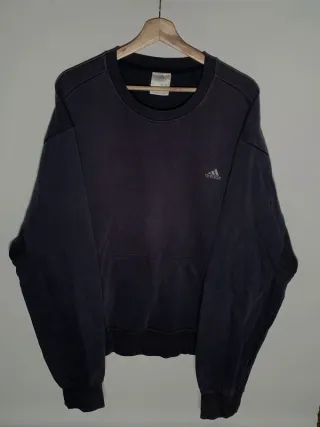 Sudadera Adidas vintage, jersey retro Y2K azul