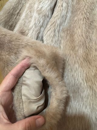 Chaqueta pelo NAF NAF beige