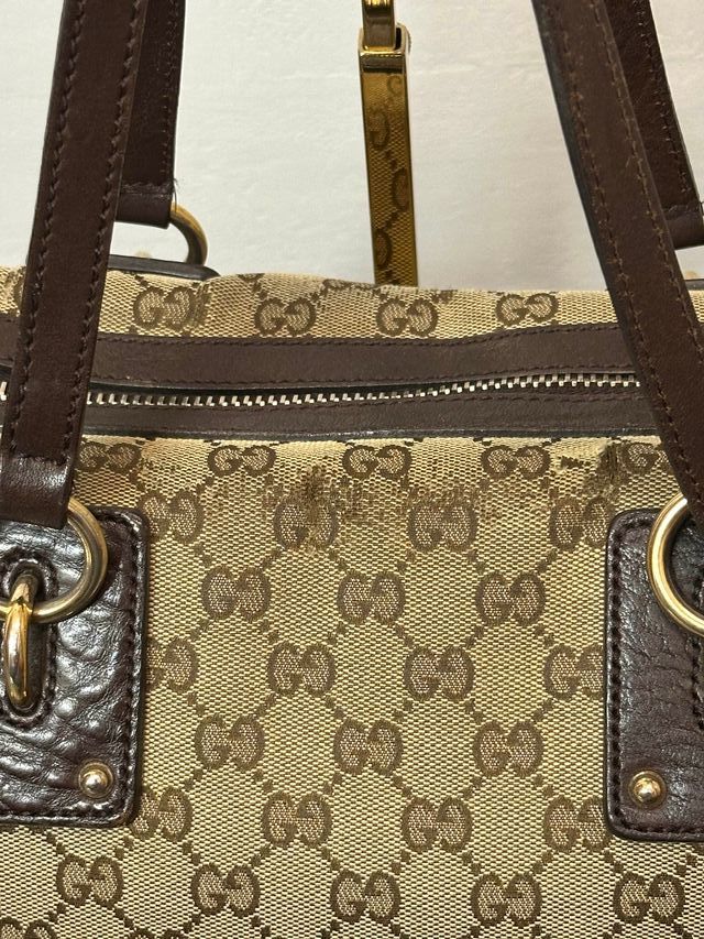 Borsa Gucci beige e marrone