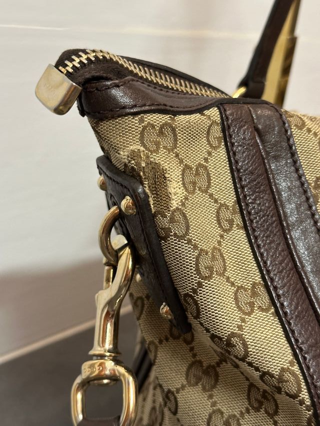 Borsa Gucci beige e marrone