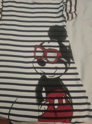 Vestido/Camiseta Desigual Mickey Mouse Rayas