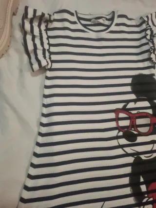 Vestido/Camiseta Desigual Mickey Mouse Rayas