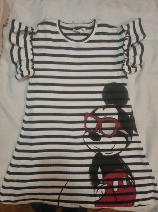 Vestido/Camiseta Desigual Mickey Mouse Rayas