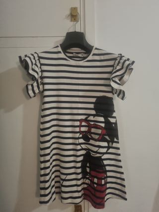 Vestido/Camiseta Desigual Mickey Mouse Rayas