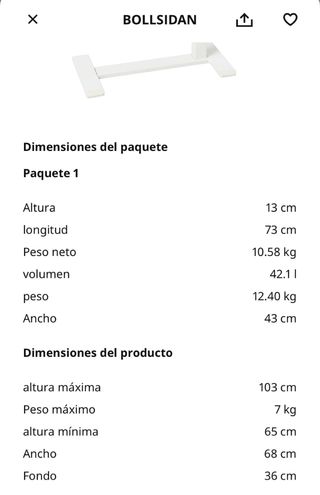 MesITA regulable y con ruedas Ikea - BOLLSIDAN