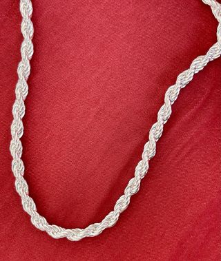 Cadena de plata 925 estilo cuerda