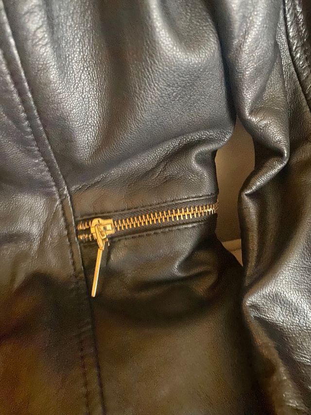 Chaqueta de cuero Mango.