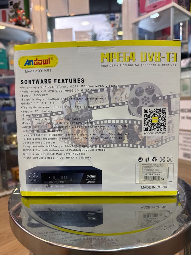 Receptor TDT 4K Andowl USB