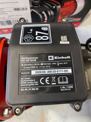 Bomba de jardín Einhell GC-GP 6538