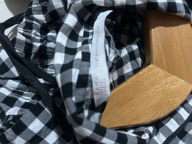 Camisa cuadros blanco y negro