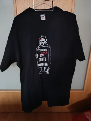 Camiseta Fruit of the Loom Negra Talla XL