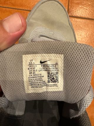 Nike Air Max Zapatillas Piel Gris