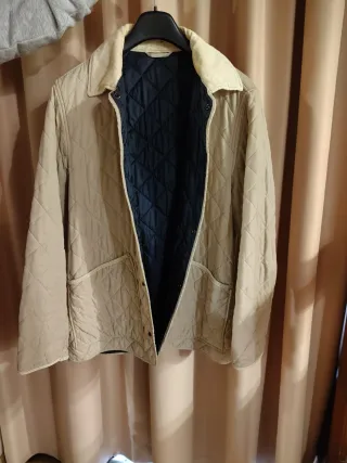 Cappotto invernale trapuntato uomo beige