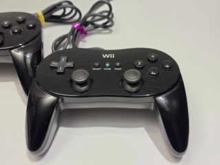 2 Nintendo Wii Oficial Mando Clasico Pro - Negro