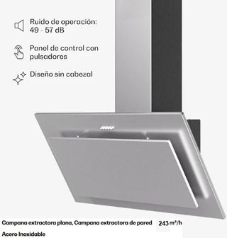 CAMPANA EXTRACTORA INOX 90cm