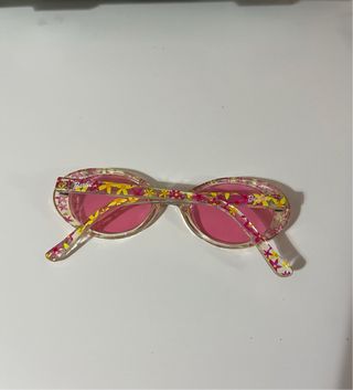 Gafas de sol de niña de Barbie rosas con flores