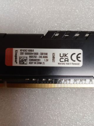 Memoria RAM Kingston FURY DDR4 8GB