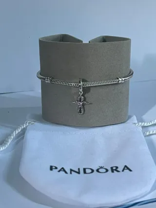  Charm Infinito Alas Plata 925 (con sello)