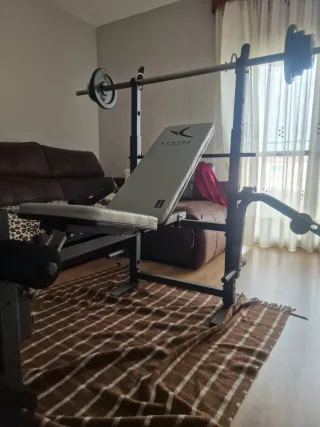BANCO DE PESAS Y MUSCULACION 