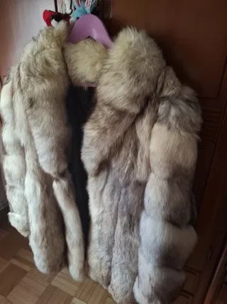 Chaquetón Piel Zorro Blue Impecable