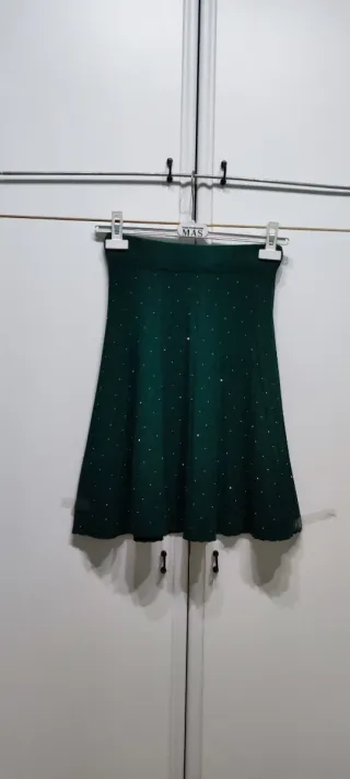 Gonnellina maglia verde taglia S/M