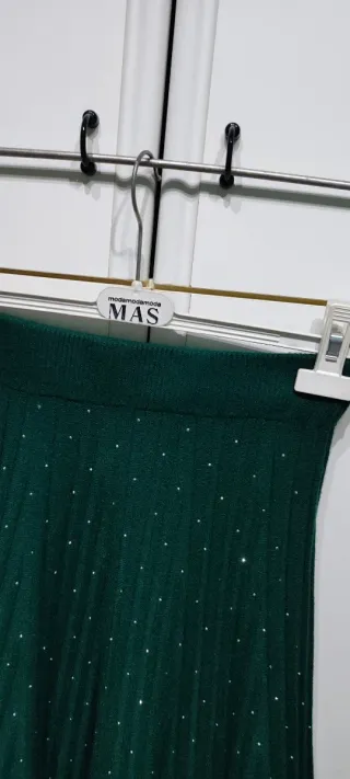 Gonnellina maglia verde taglia S/M